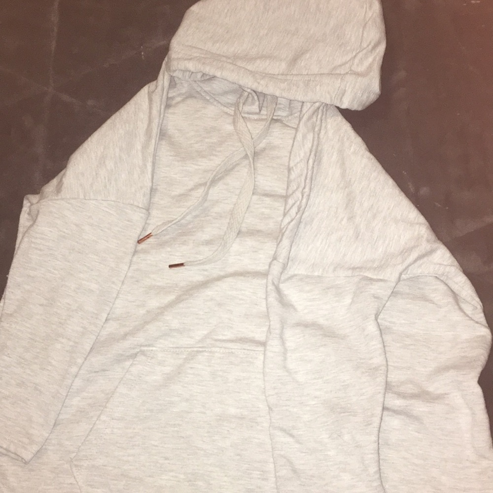white sweatshirt